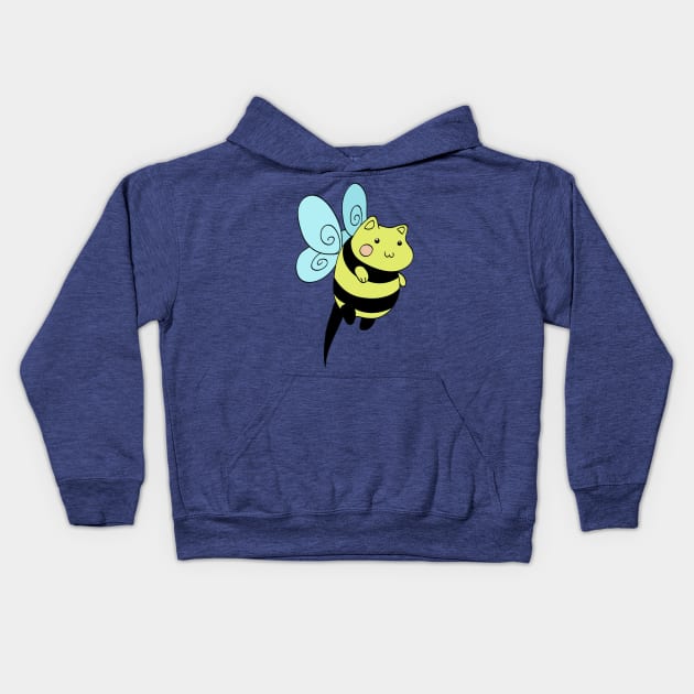 Cat Bumblebee Kids Hoodie by saradaboru